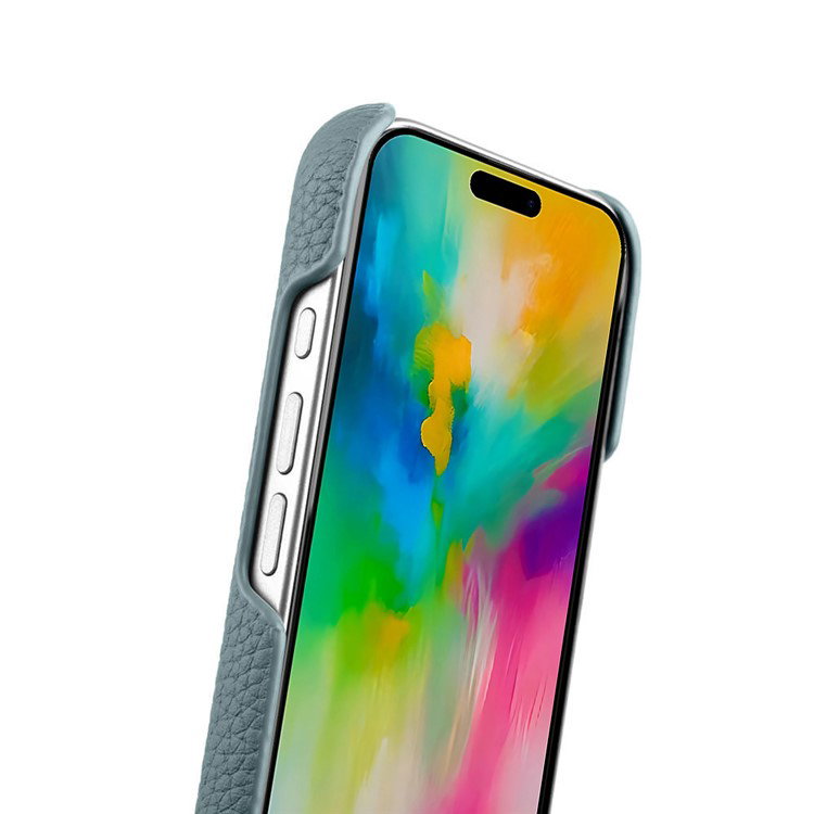 Blåt iPhone 16 Pro Max cover med microfiberforing
