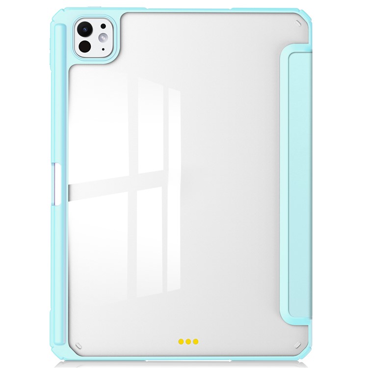 Lyseblåt iPad Pro 13 (2024) cover med kickstand