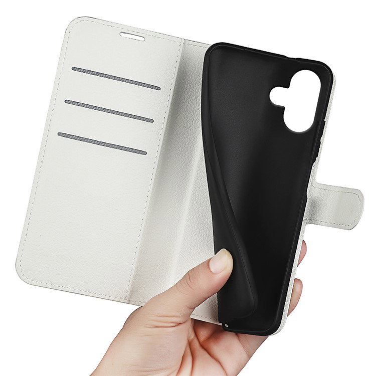 Læder Wallet Cover til iPhone 16 med standerfunktion
