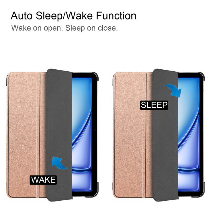 Nærbillede af automatisk wake/sleep-funktion på iPad Air cover