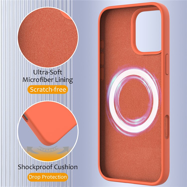 Slankt design af iPhone 16 Pro Max cover i orange