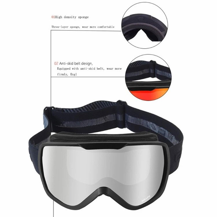 Vindafvisende funktion i skibriller til vintersport