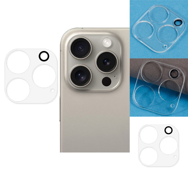 Hærdet glas til iPhone 16 Pro kamera