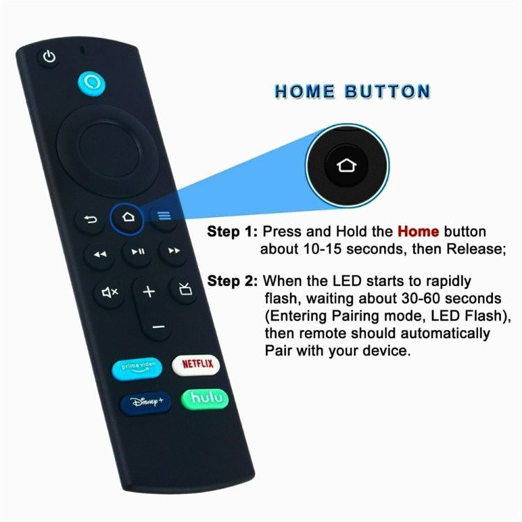 Amazon Fire TV Stick fjernbetjening forfra
