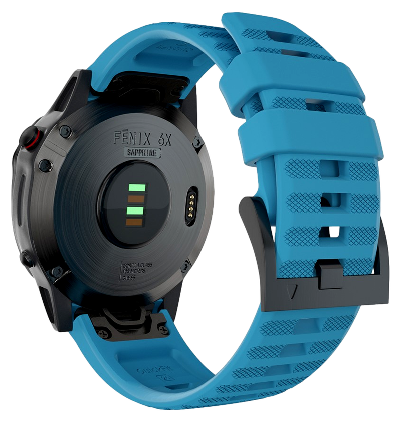 → Blå Sports Silikone Rem til Garmin Descent Mk1 fri fragt!