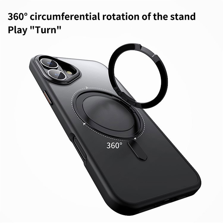 Mat gennemsigtig overflade på iPhone 16 Plus cover
