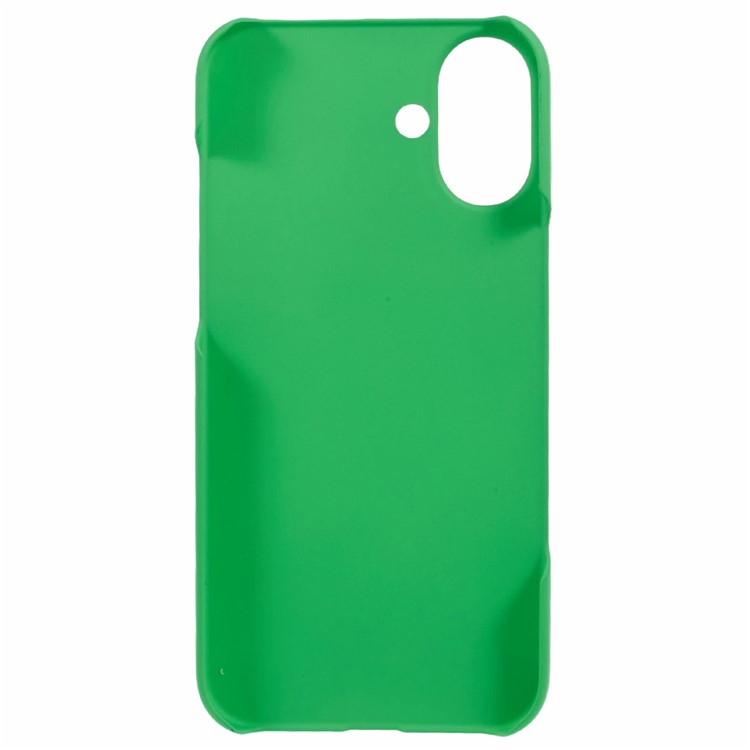 Nærbillede af mat overflade på grønt iPhone 16 Plus Cover