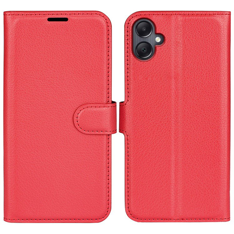 Samsung Galaxy A06 cover i rød PU-læder