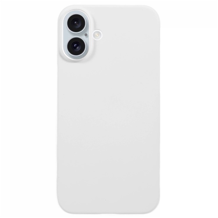 Hvidt iPhone 16 Plus beskyttelsescover set bagfra