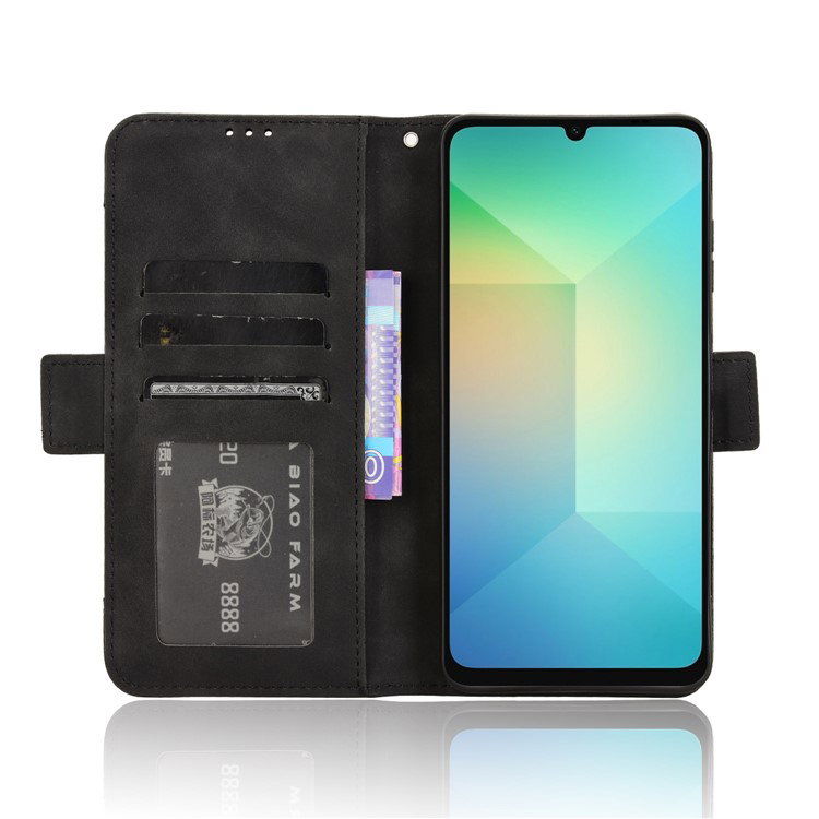 Samsung Galaxy A06 lædercover åben med lommer