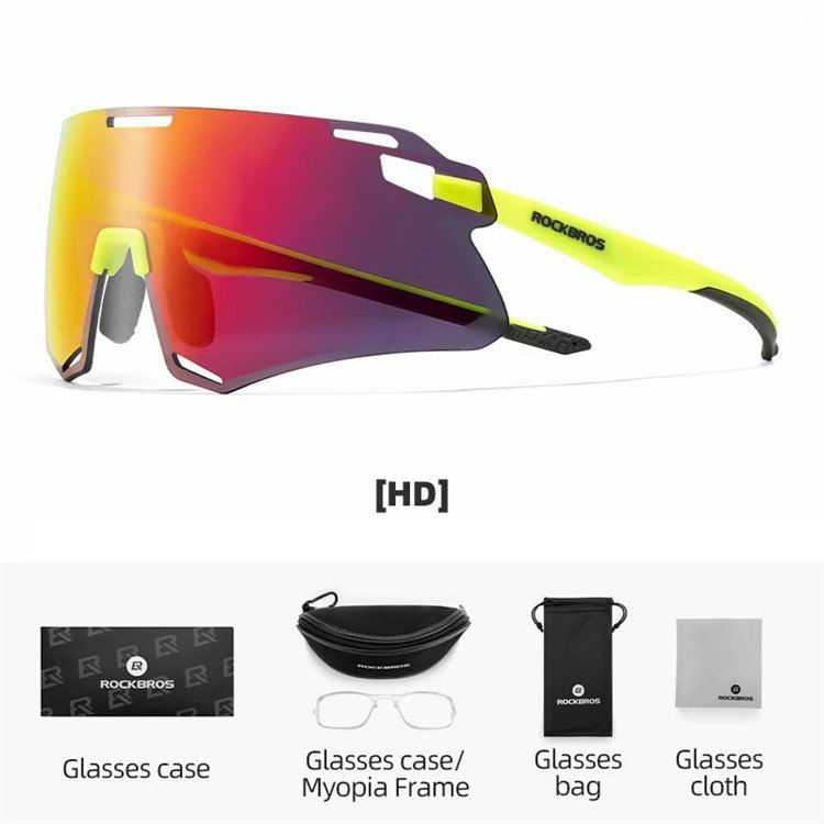 Fluorescerende gule cykelbriller
