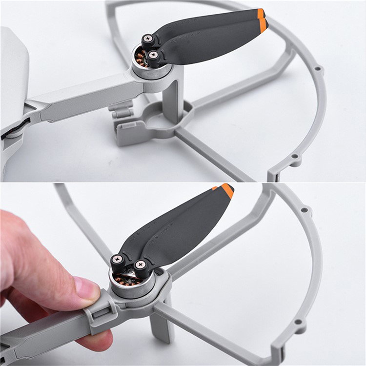 DJI Mini 1 drone udstyret med propelbeskyttere