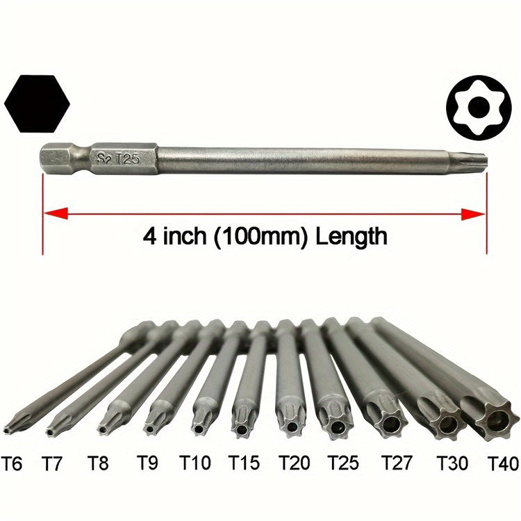 Torx bit sat i boremaskine