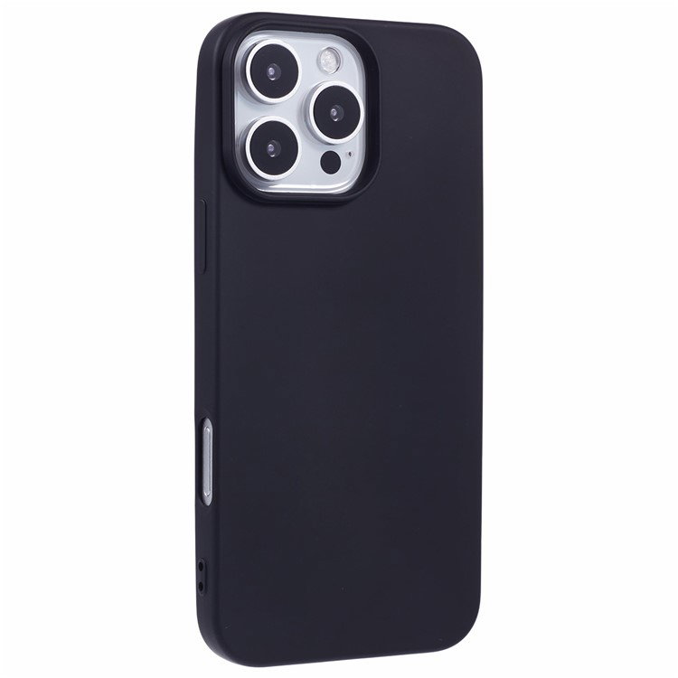 Nærbillede af iPhone 16 Pro beskyttelsescover sort