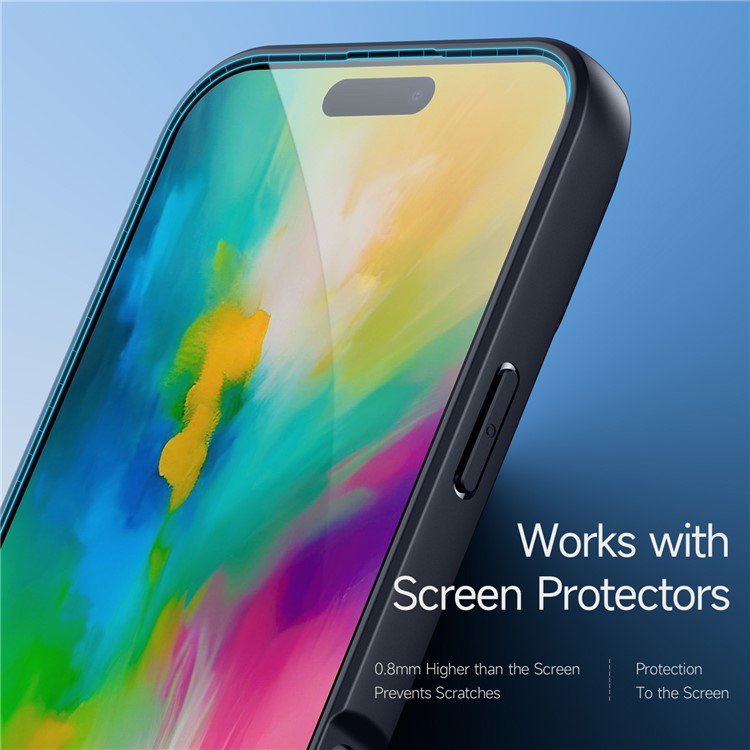 Hård PC-bagside på sort iPhone 16 Pro Max cover