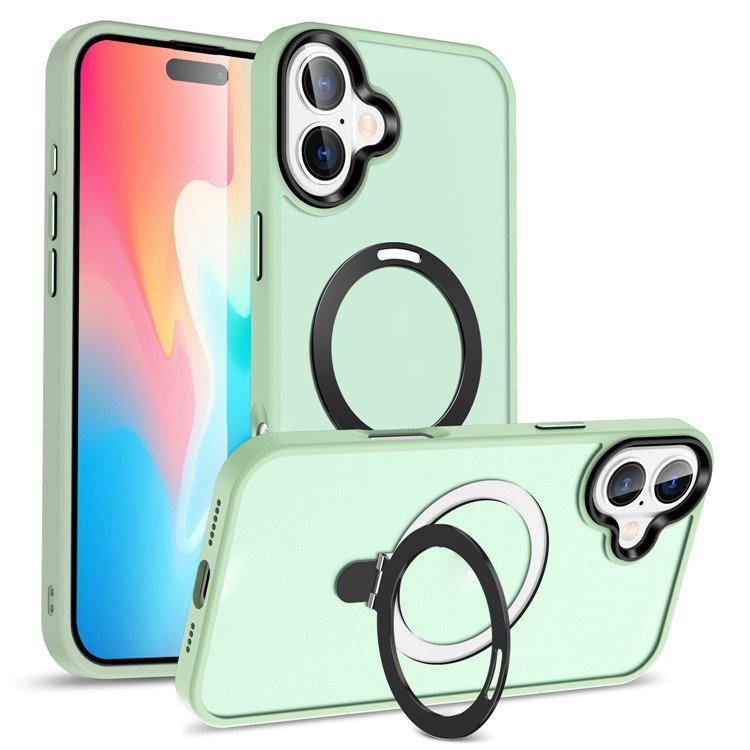 Bagsiden af iPhone 16 cover med støtteben