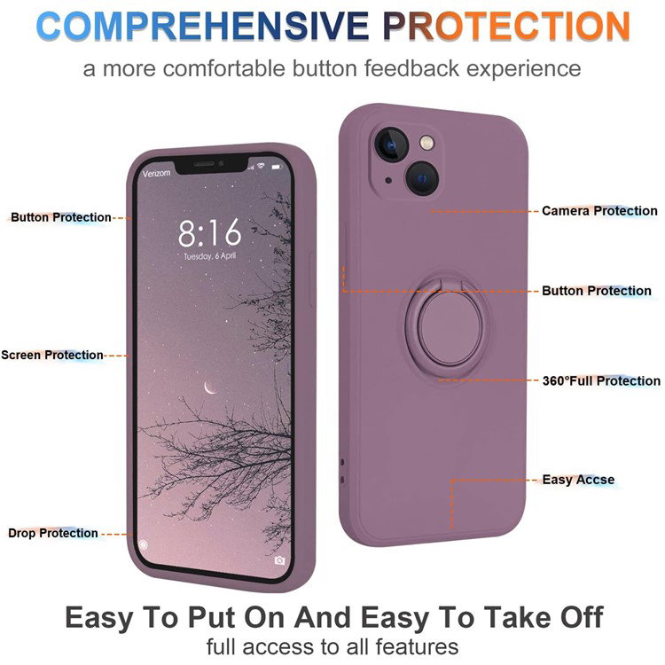 Lilla iPhone 15 cover set bagfra