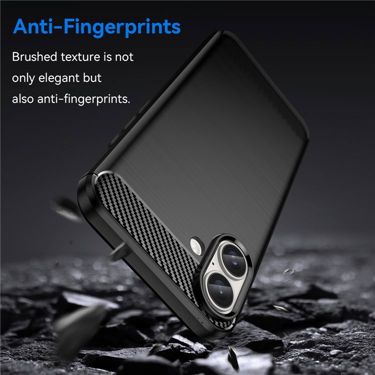 iPhone 16 Plus cover monteret på telefon