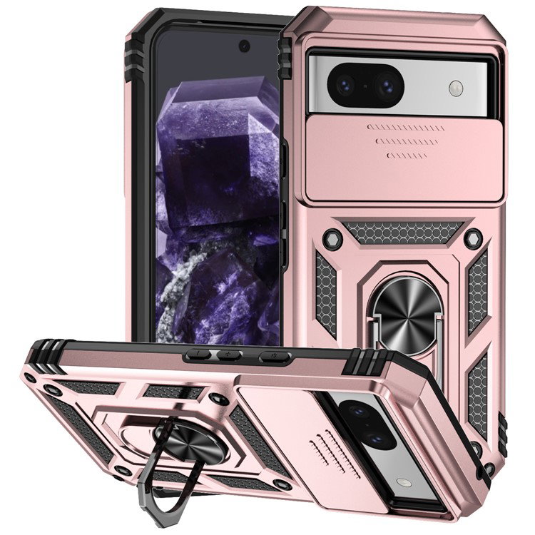 Google Pixel 8a Cover rosaguld bagsiden