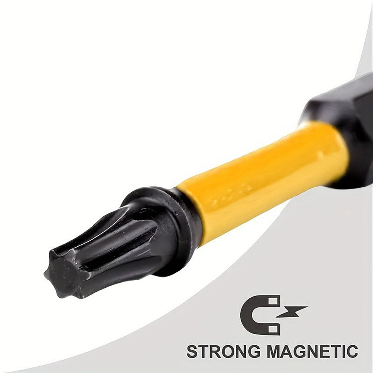 Sideprofil af 50 mm lange Torx T20 bits