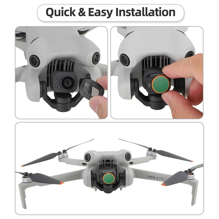 Letvægt filtre til kameraoptimering DJI Mini 4 Pro