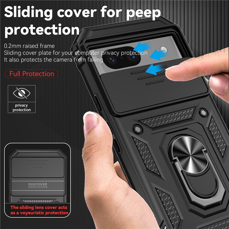 Google Pixel 8a cover forhøjet kant