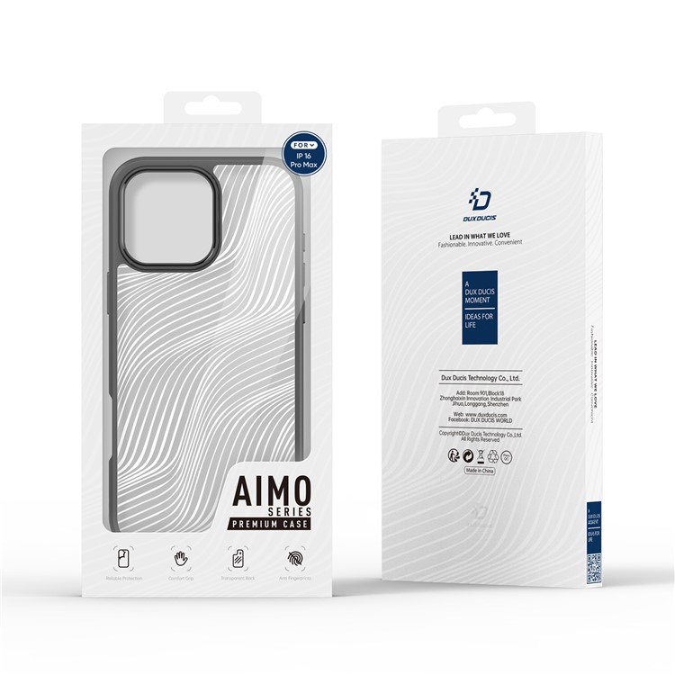 Sort iPhone 16 Pro Max cover beskyttelse mod fald