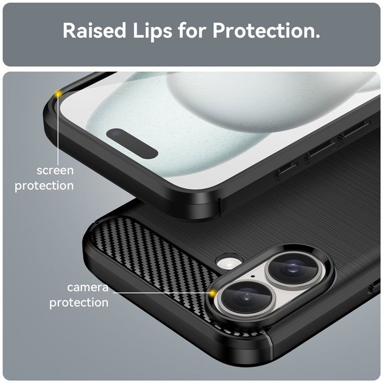 TPU cover til iPhone 16 nærbillede