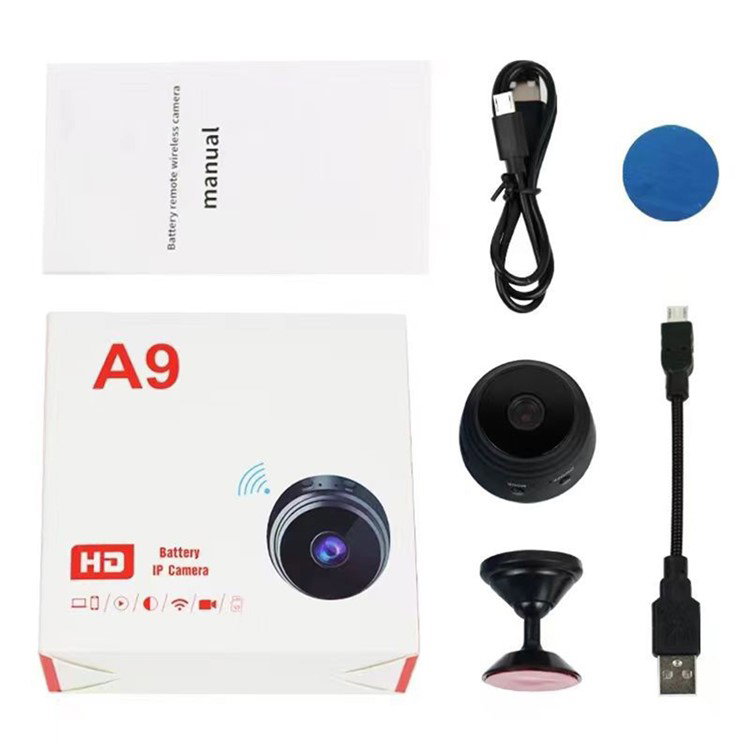 Mini WiFi kamera pakketilbehør