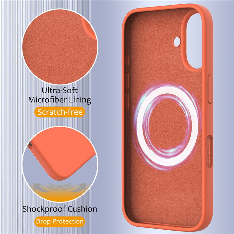 Orange farve på iPhone 16 Plus beskyttelsescover
