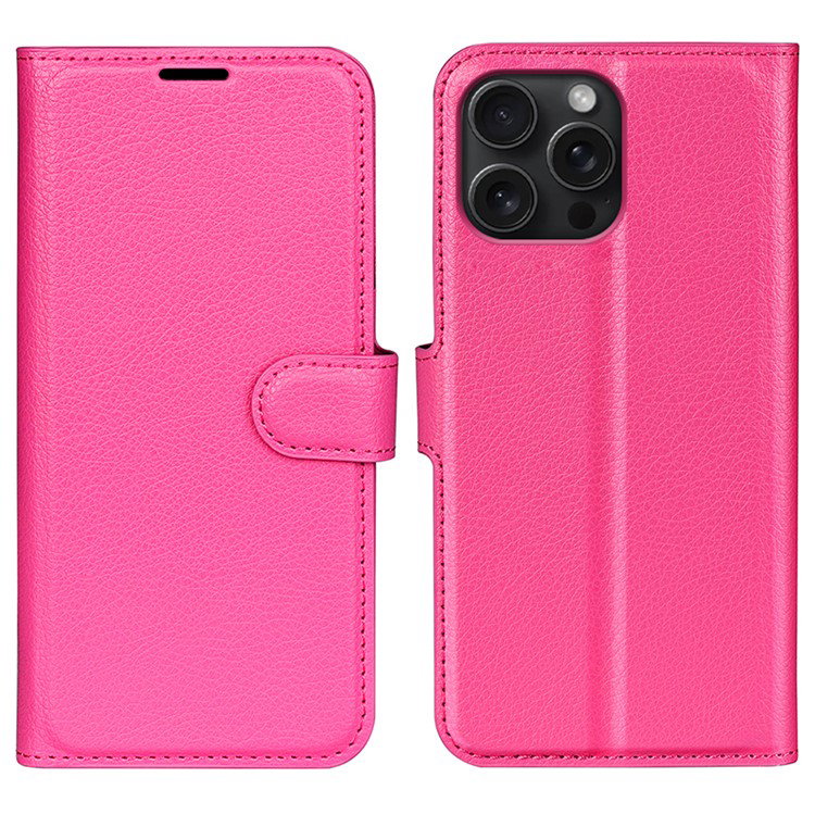 Bagside af iPhone 16 Pro Læder Pung Etui