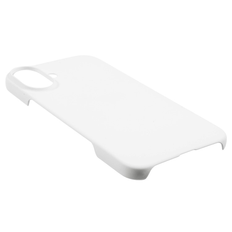 Hvidt iPhone 16 Plus cover på telefon vist forfra