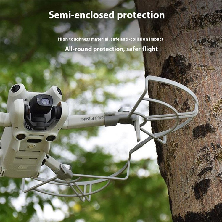 Luftfoto af drone med propellerbeskytter