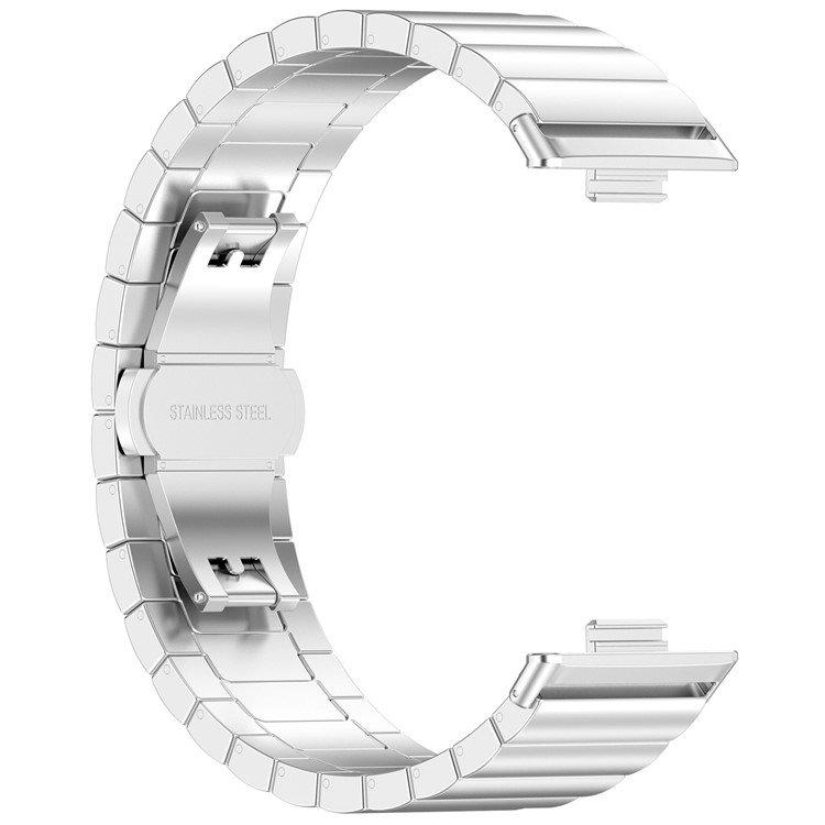 Rustfrit stål rem til Huawei Watch Fit 3 i sølv - tæt på lås