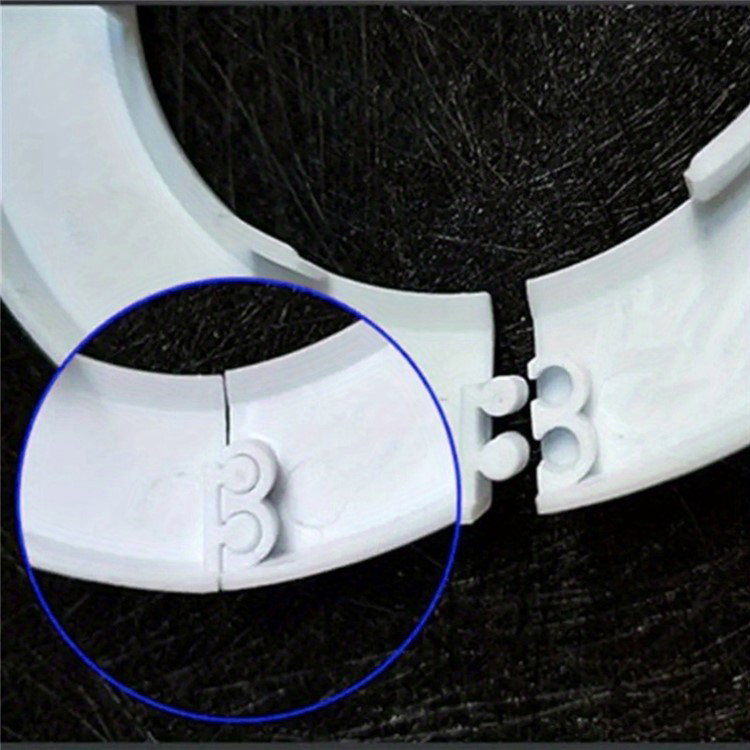 Hvid dekorationsring i PVC