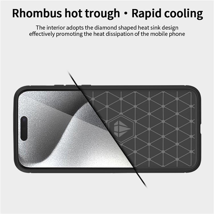 Nærbillede af stødabsorberende iPhone 16 Pro Max cover