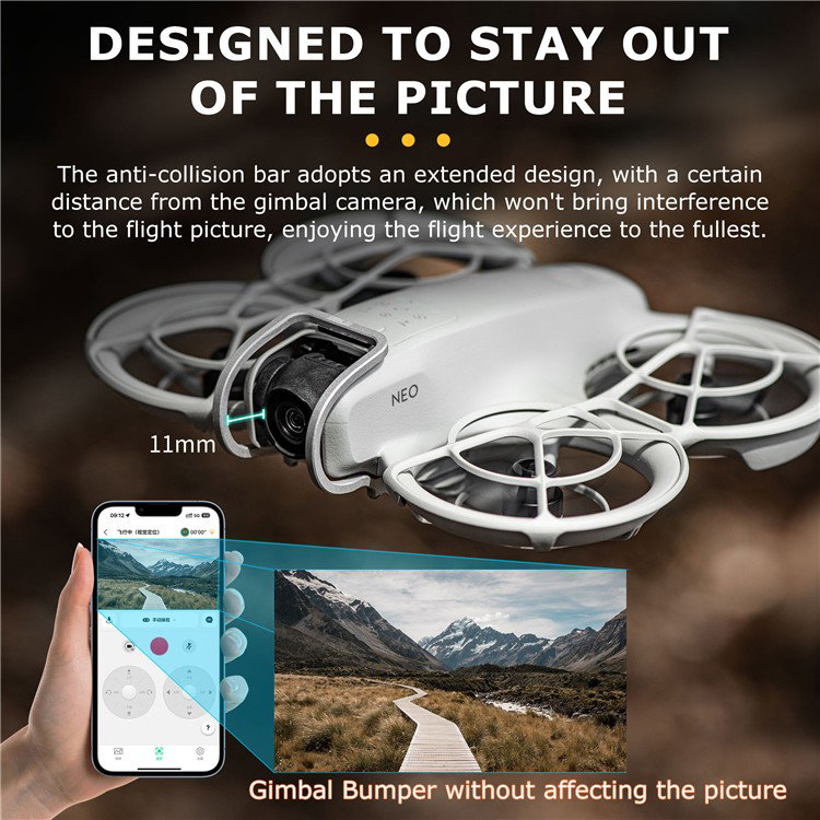 Drone Gimbal Beskyttelsesbøjle inderside med silikone