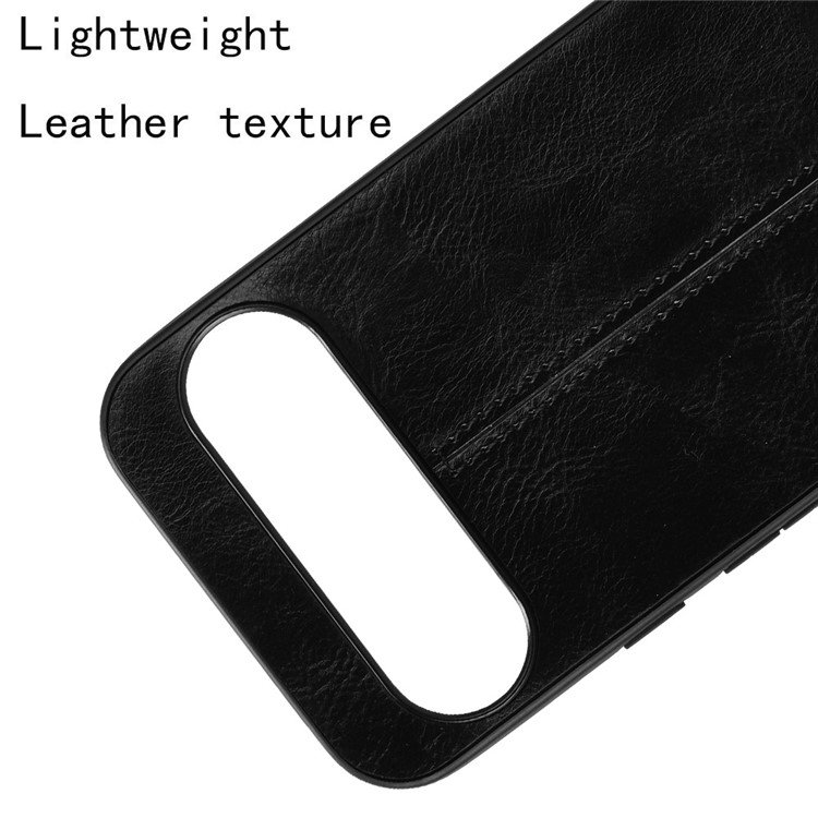 Nærbillede af PU-lædertekstur på Google Pixel 9/9 Pro cover