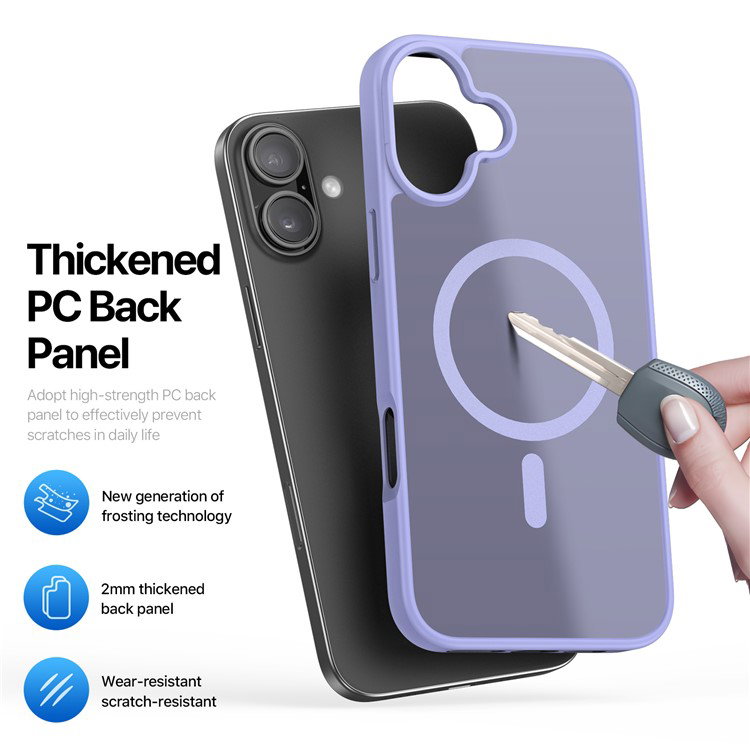 Luftpuder i hjørnerne på iPhone 16 cover