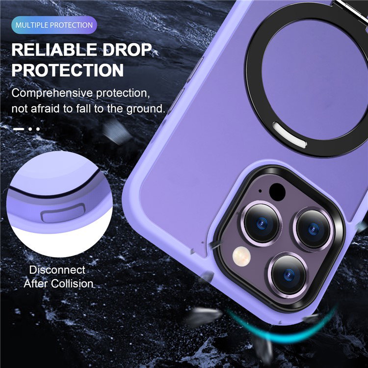 Lilla iPhone 16 Pro Max cover fra siden