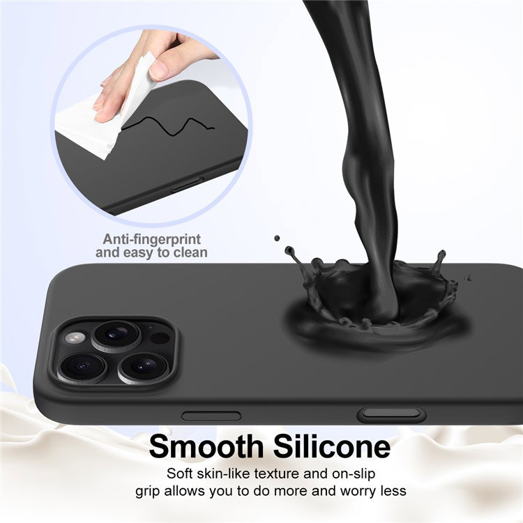 Sort iPhone 16 Pro Max cover med magnet funktion