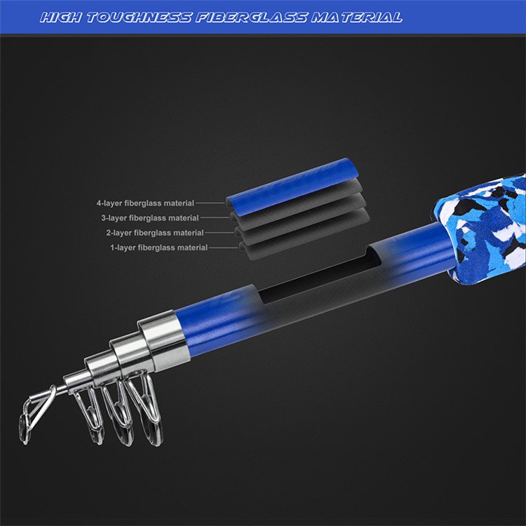 Person holder Kikkert Fiskestang i Glasfiber