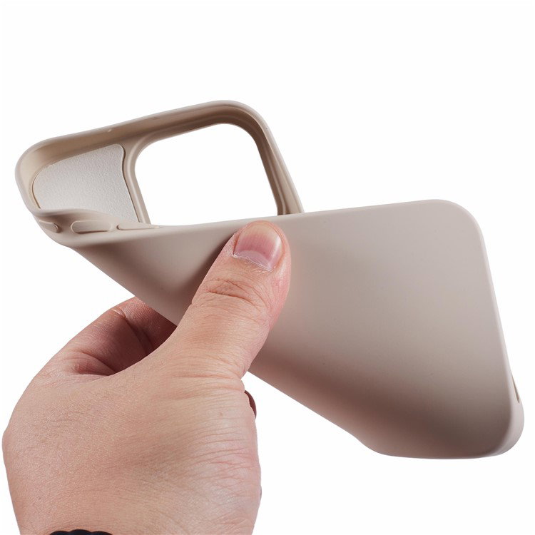 Sidetæt på hvidt TPU-cover til iPhone 16 Pro Max