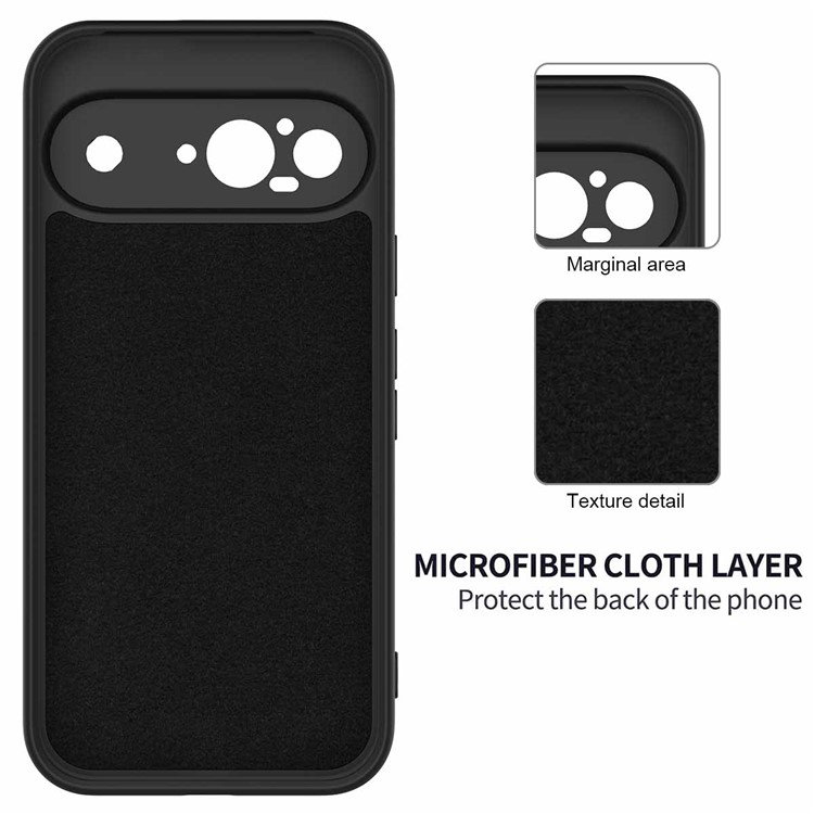 Google Pixel 9 Cover sort beskyttelse mod ridser