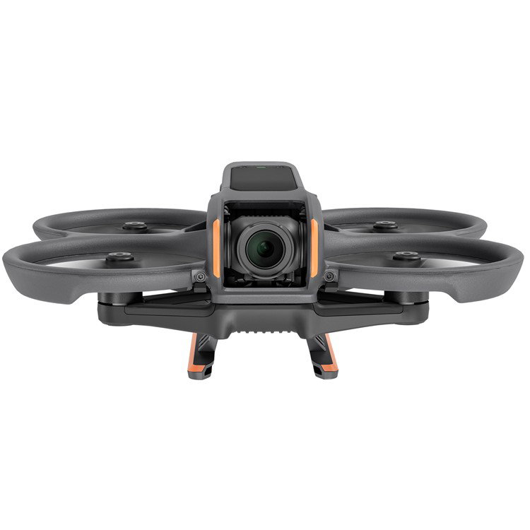 Drone med landingsstel i ujævnt terræn