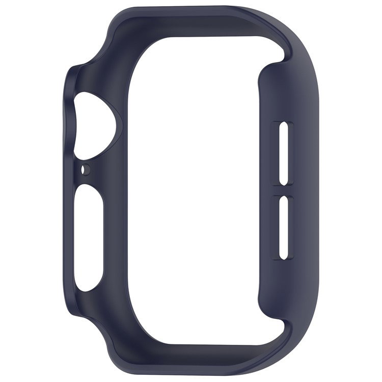 Nærbillede af midnat blå beskyttelsescover til Apple Watch