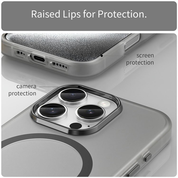Gennemsigtig bagside på iPhone 16 Pro cover