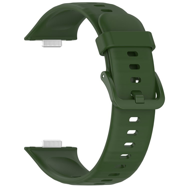Nærbillede af justerbar silikoneurrem til Huawei Watch Fit 3