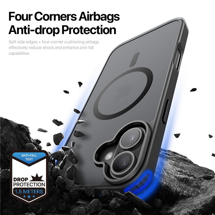Detalje af iPhone 16 cover kanter