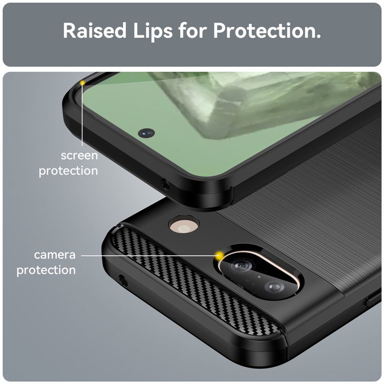 Google Pixel 8a cover med kulfiberdesign